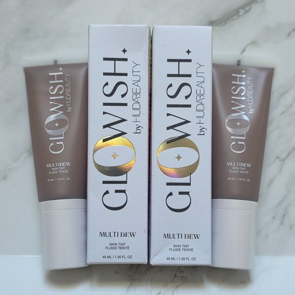 2 x Glowish by Huda Beauty 11 DEEP Multi Dew Skin Tint (1.35 oz. each) - Picture 1 of 4